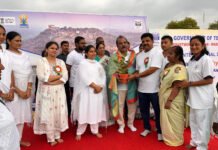 ఓరుగల్లు కోటలో ఘనంగా అంతర్జాతీయ యోగా దినోత్సవ