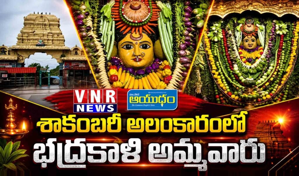 శాకంబరి రూపంలో భద్రకాళి అమ్మవారు